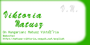 viktoria matusz business card